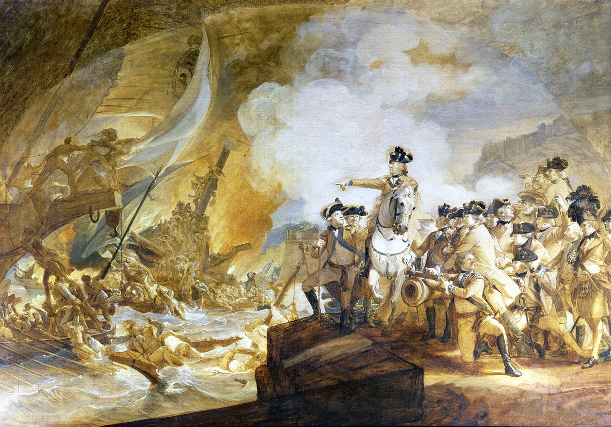 Cebelitarık Kuşatması ve Rölyefi, 14 Eylül 1782, c.1783 by John Singleton Copley