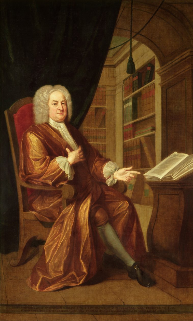 Benjamin Moreland, St. Paul Okulu Yüksek Üstadı by John Smibert