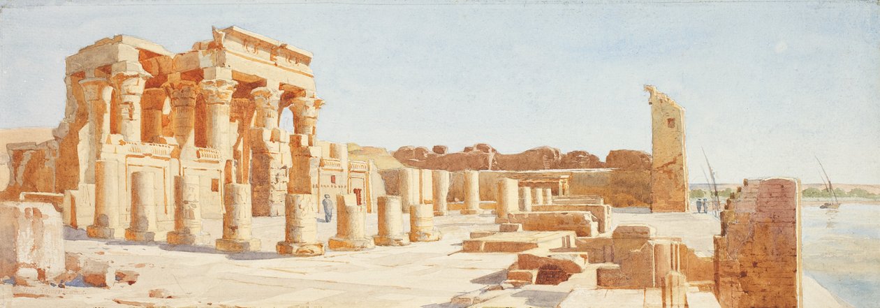 Kom-Ombo Tapınağı, Yukarı Mısır, c.1907-10 by John Somerscales