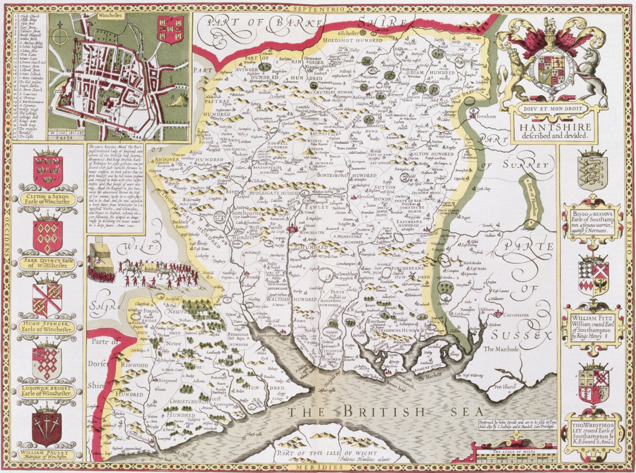 Hantshire, John Speed