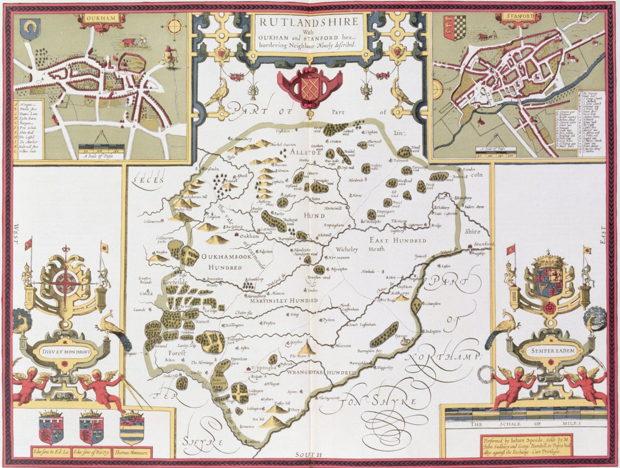 Oukham ve Stanford ile Rutlandshire, John Speed