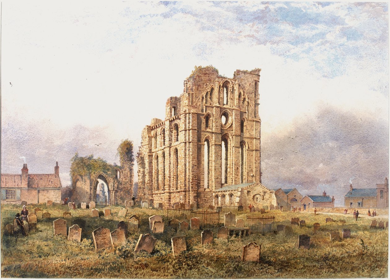 Tynemouth Manastırı, East End, 1878 (gövde rengi, kalem ve kağıt üzerinde tuvalet) by John Storey