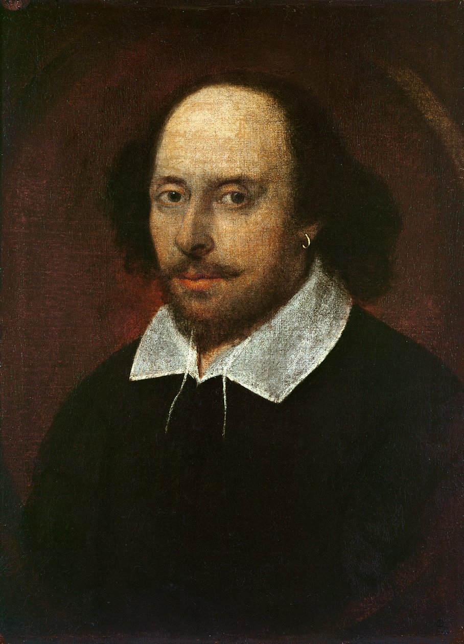 Portrait of William Shakespeare (1564-1616) c.1610  by John Taylor