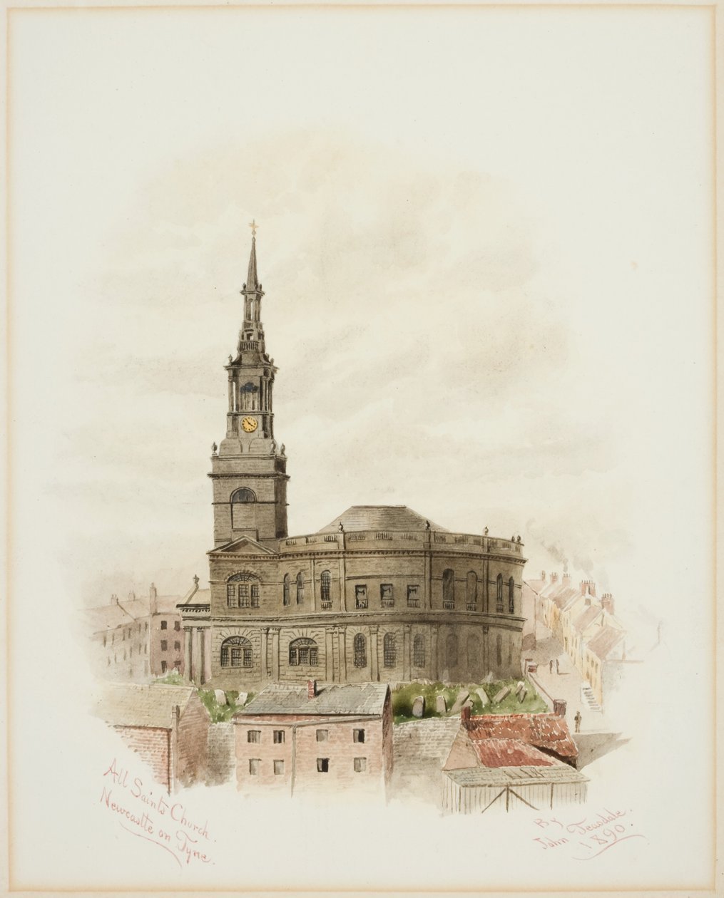 All Saints Kilisesi, Newcastle upon Tyne (gövde rengi) by John Teasdale