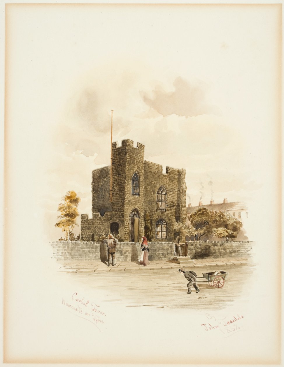 Carliol Kulesi, Newcastle upon Tyne (gövde rengi) by John Teasdale