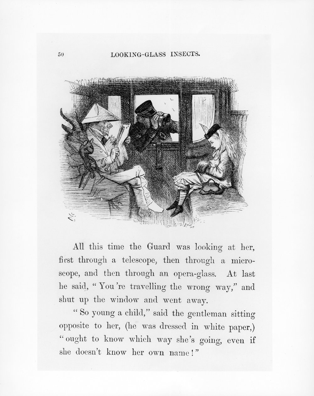 Aynadaki Böcekler, Lewis Carroll (1833-98) 1872