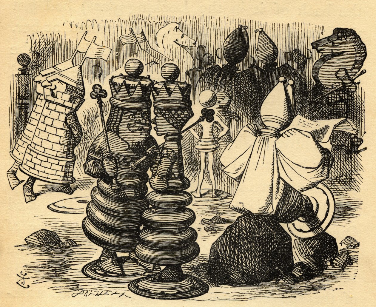 Satranç Oyuncuları, Lewis Carroll (1832-98) tarafından 