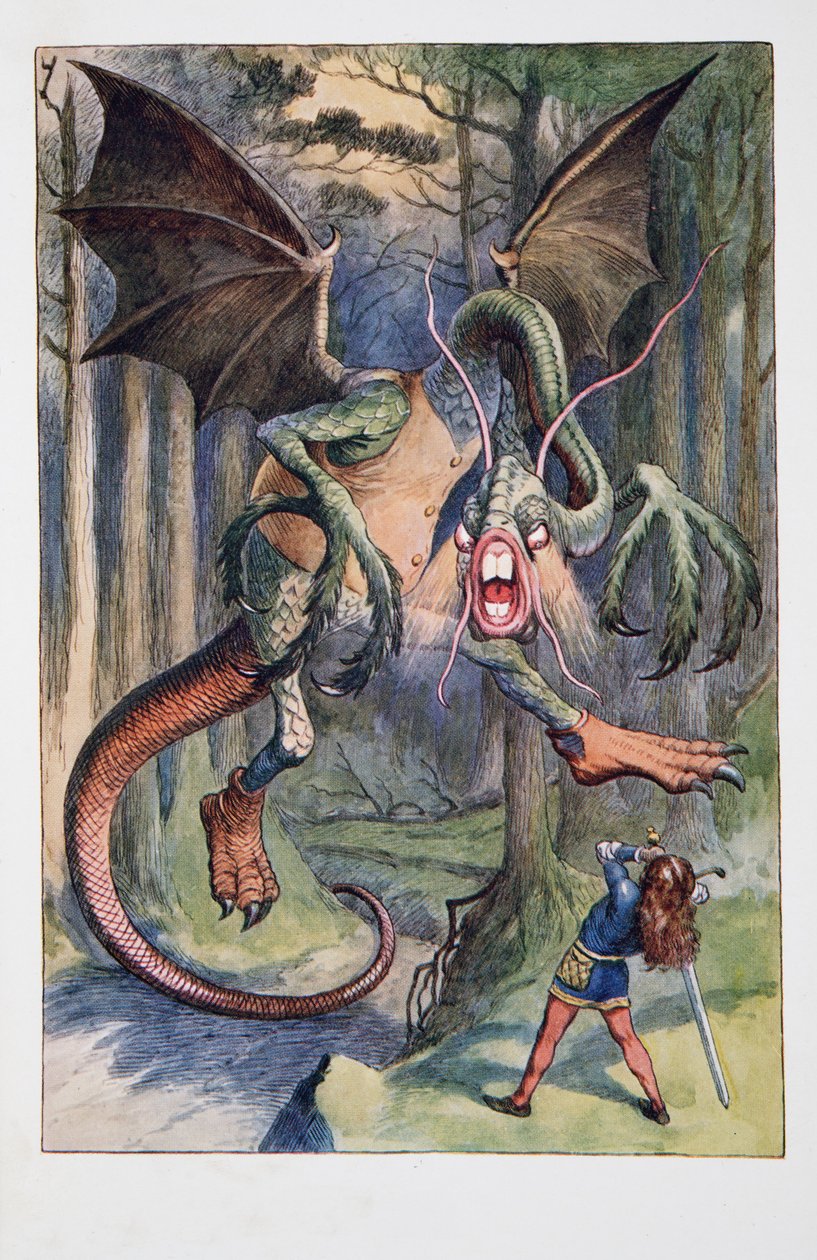 Alev gözlü Jabberwock, Tulgey Ormanı