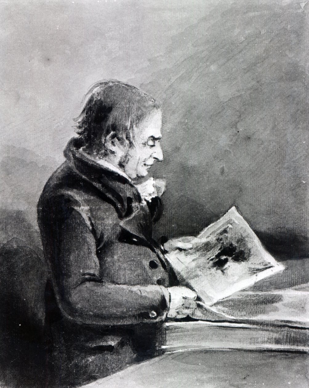 Joseph Mallord William Turner (kağıt üzerinde grafit ve wc) by John Thomas Smith