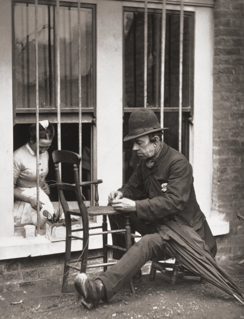 Caney Palyaço, J. Thomson ve Adolphe Smith tarafından 'Londra'da Sokak Yaşamı'ndan, 1877 by John Thomson
