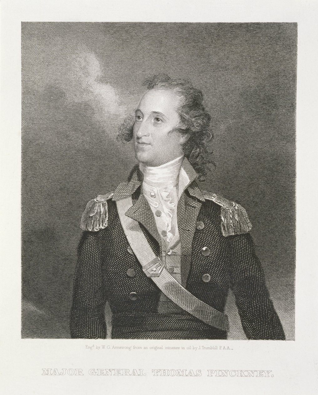 William G. Armstrong (1823-90) tarafından oyulmuş Tümgeneral Thomas Pinckney (1750-1828) by John Trumbull