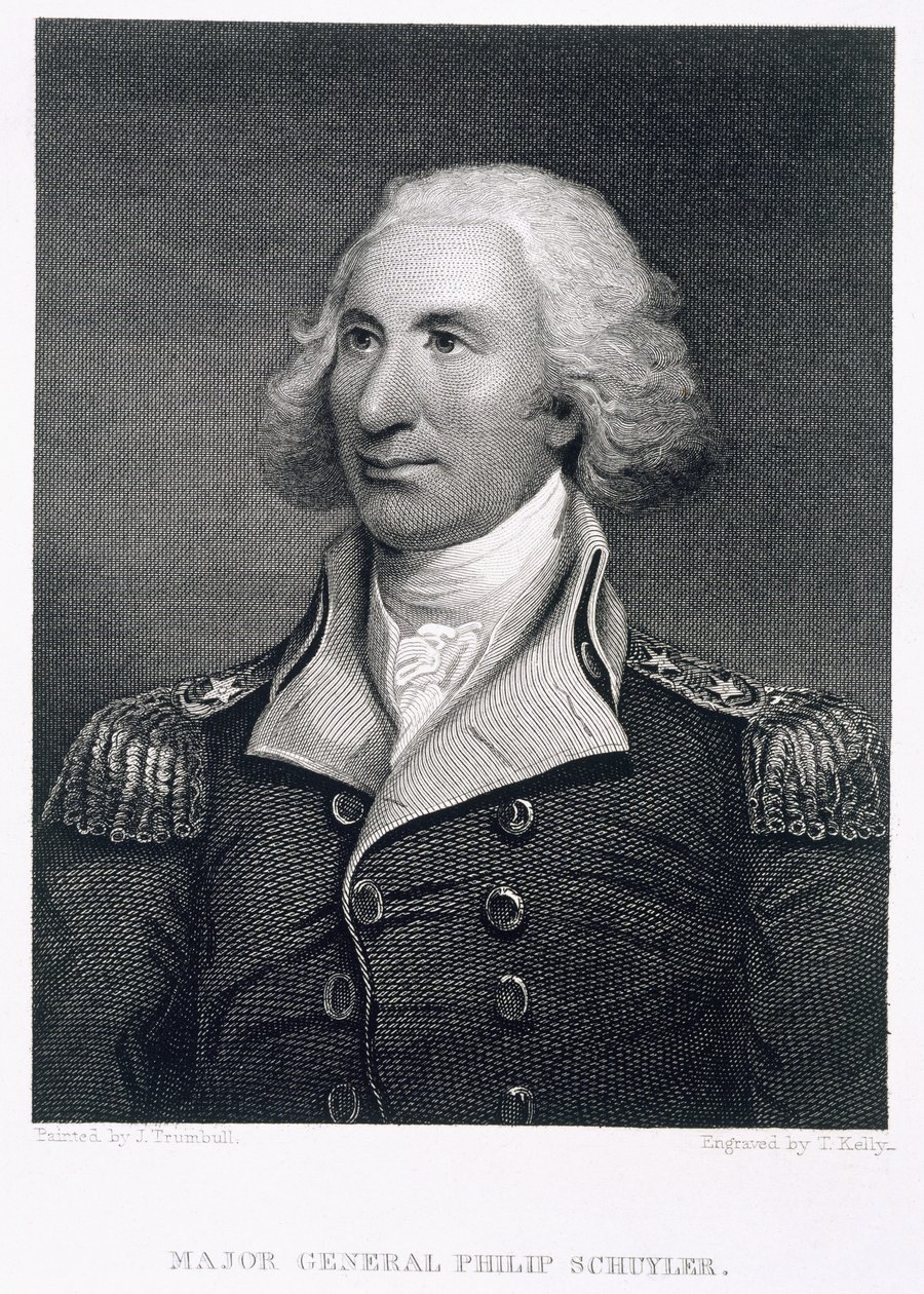 Thomas Kelly tarafından oyulmuş Tümgeneral Philip Schuyler portresi (c.1795-c.1841) by John Trumbull
