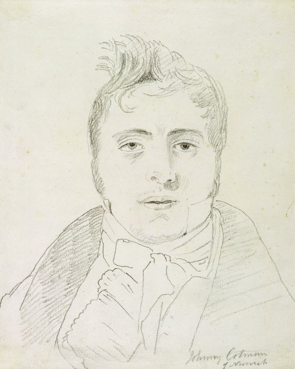John Sell Cotman (1782-1842), 1810 (kağıt üzerinde grafit) by John Varley