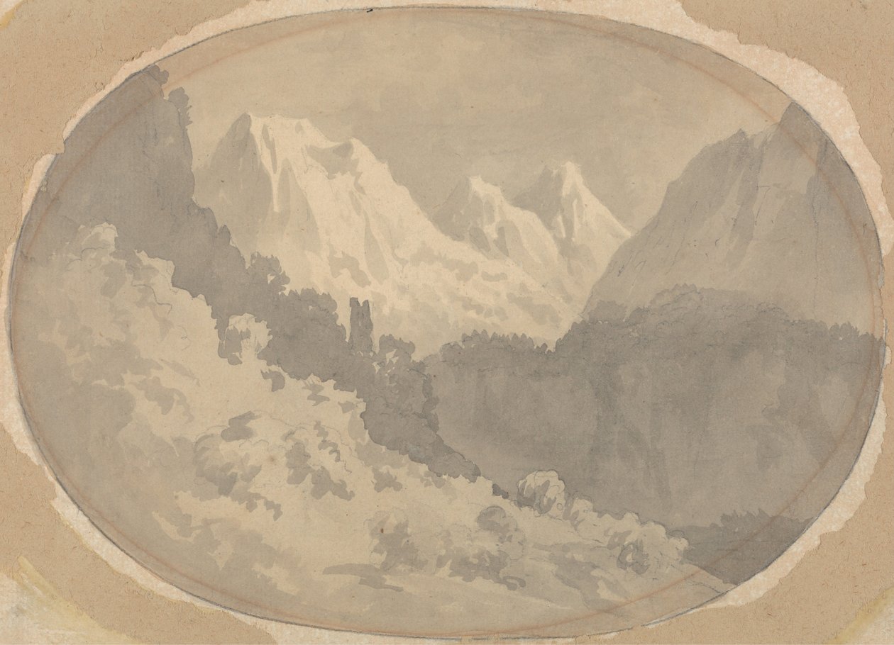 Alp sahnesi by John Warwick Smith