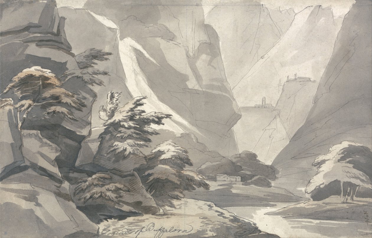 Buffalora Çağlayanı by John Warwick Smith