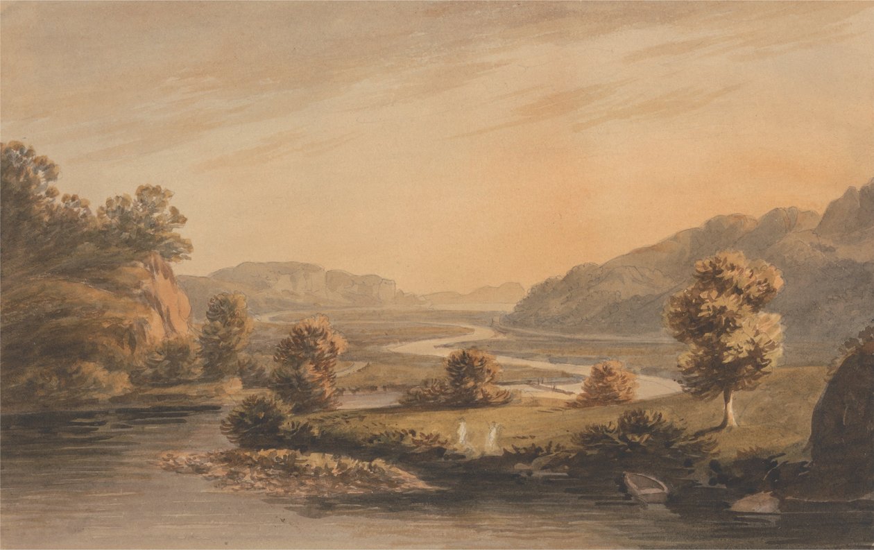 Pont Aberglaslyn yakınında by John Warwick Smith