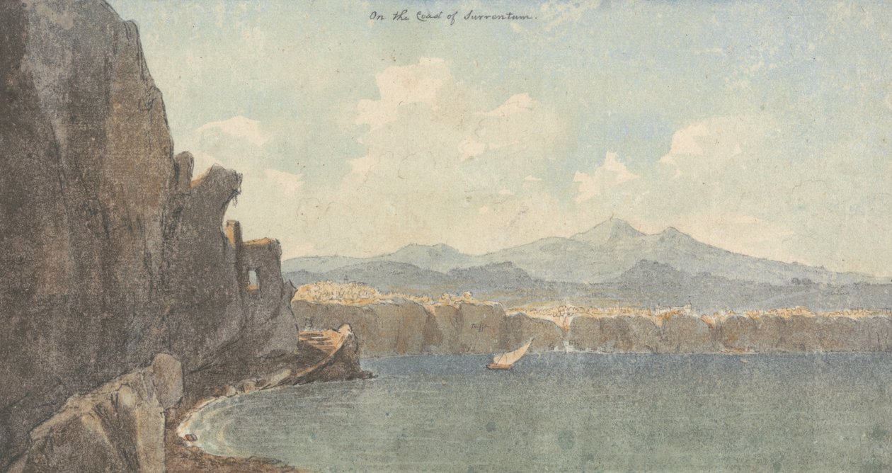 Sorrentum sahilinde by John Warwick Smith