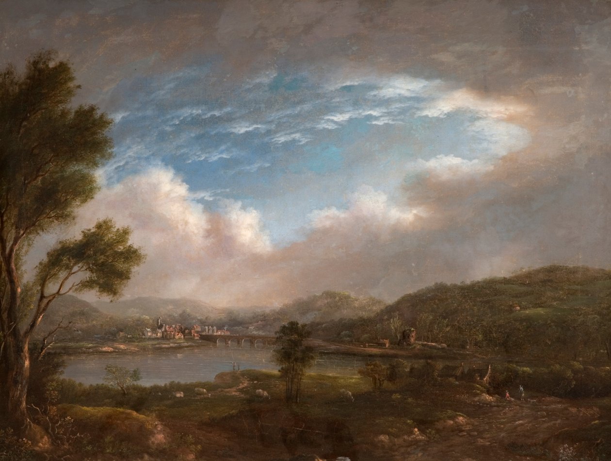 nehir sahnesi by John Warwick Smith