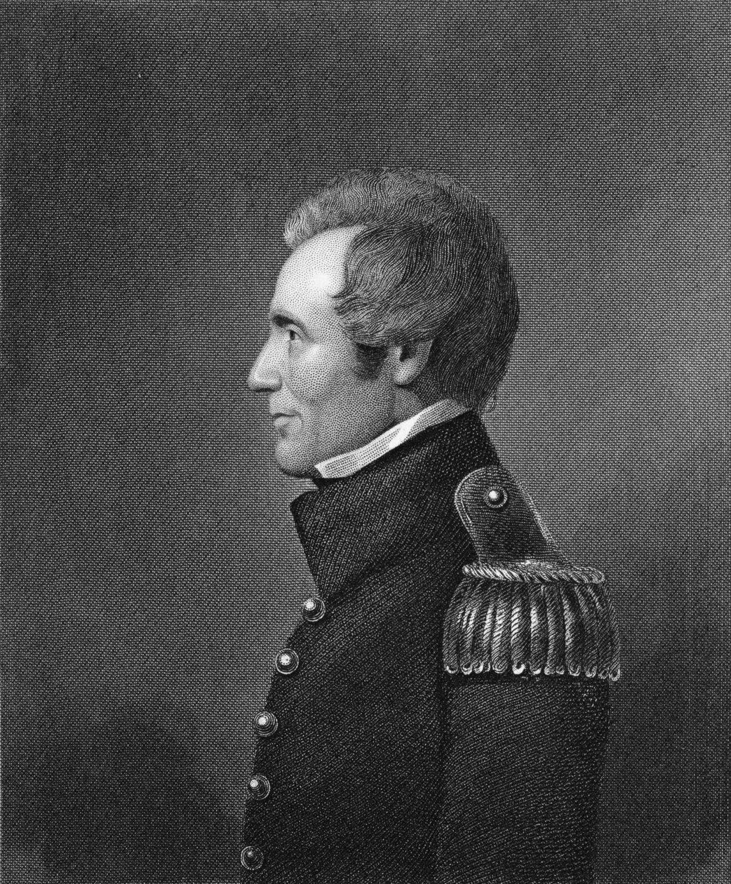 James Barton Longacre (1794-1869) tarafından oyulmuş Tümgeneral Edmund Pendleton Gaines (1777-1849) by John Wesley Jarvis