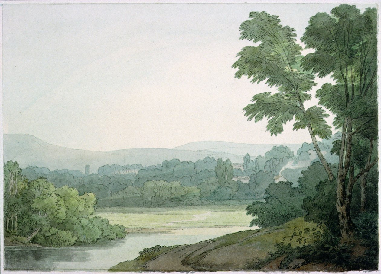 Washfield, Devon yakınlarında by John White Abbott