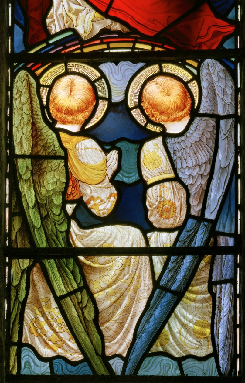 Melekler, Te Deum, Doğu Penceresi, c.1888 by John William Brown