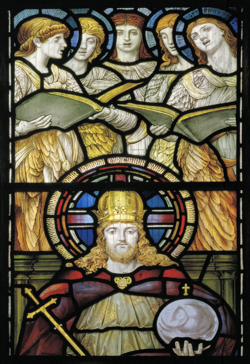 İsa Majesteleri, Te Deum, Doğu Penceresi c.1888 by John William Brown