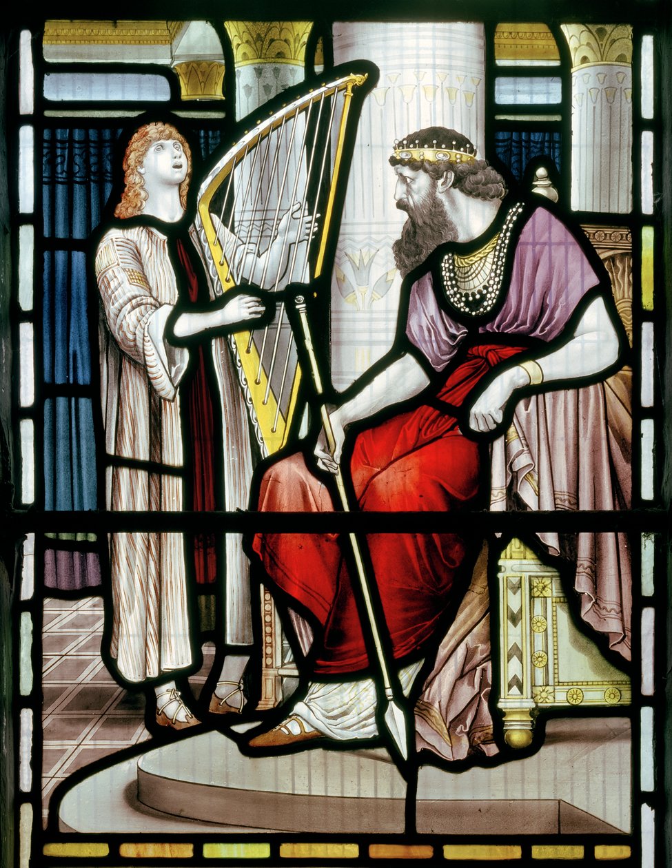 David ve Kral Saul, c.1891 by John William Brown