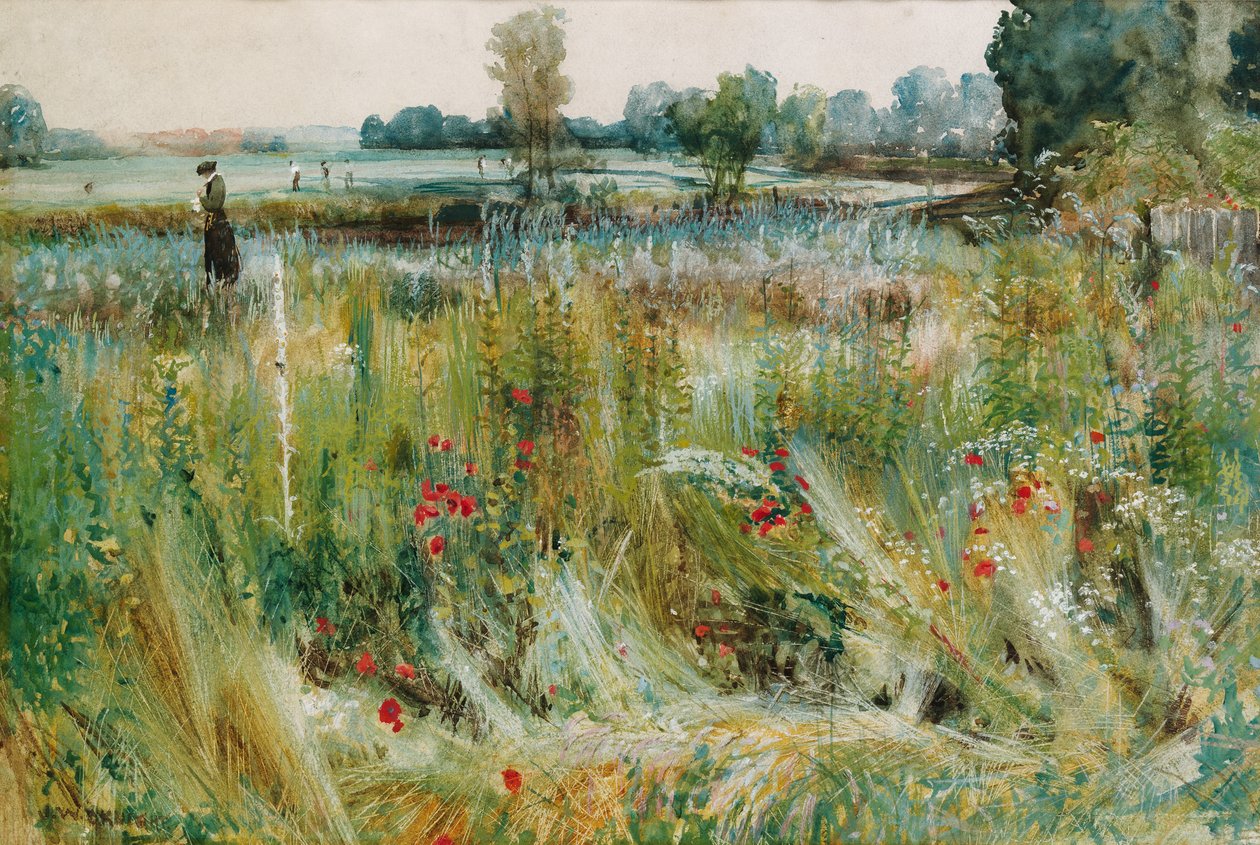ವಾಟರ್ಸ್ ಎಡ್ಜ್ (wc und bodycolour) turk ನಲ್ಲಿ by John William Buxton Knight
