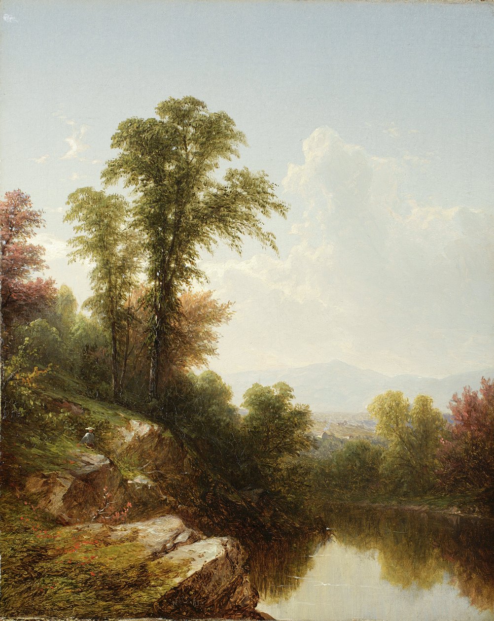 Nehir Sahnesi, Catskill, 1861 by John William Casilear