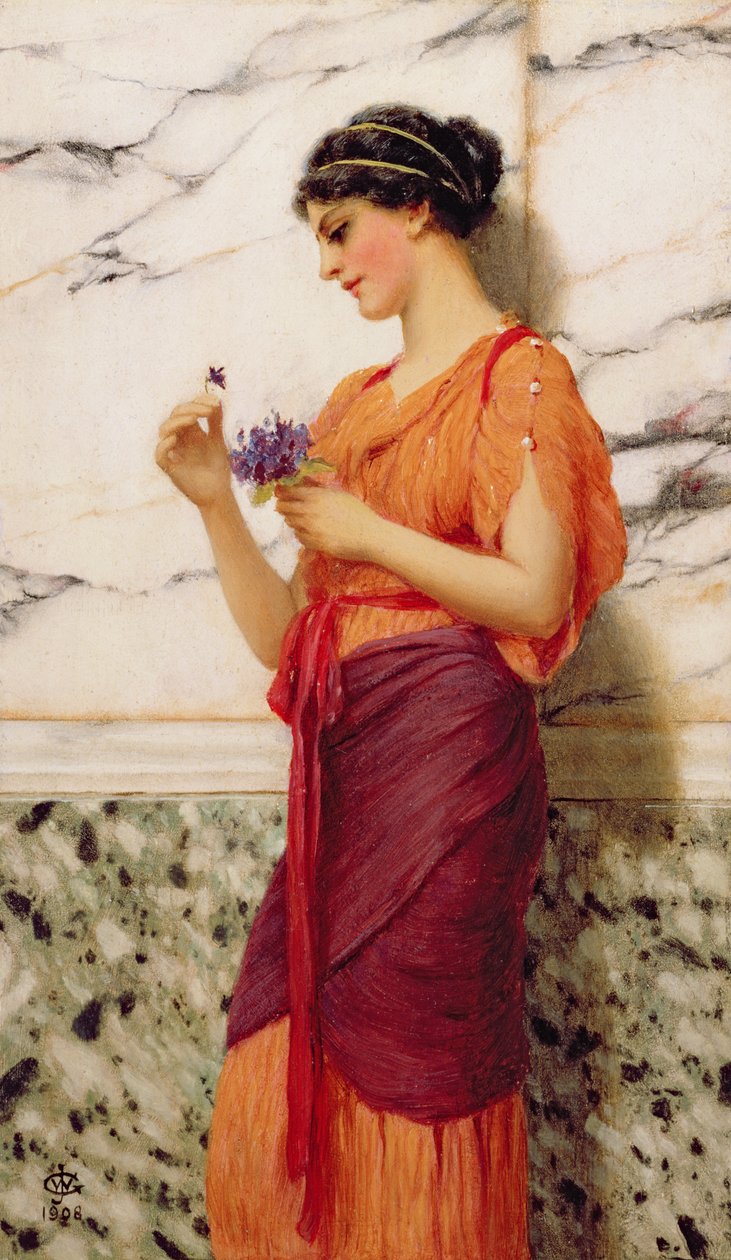 Menekşeler, 1908 by John William Godward