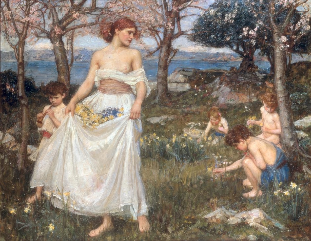 Bir Bahar Şarkısı by John William Waterhouse