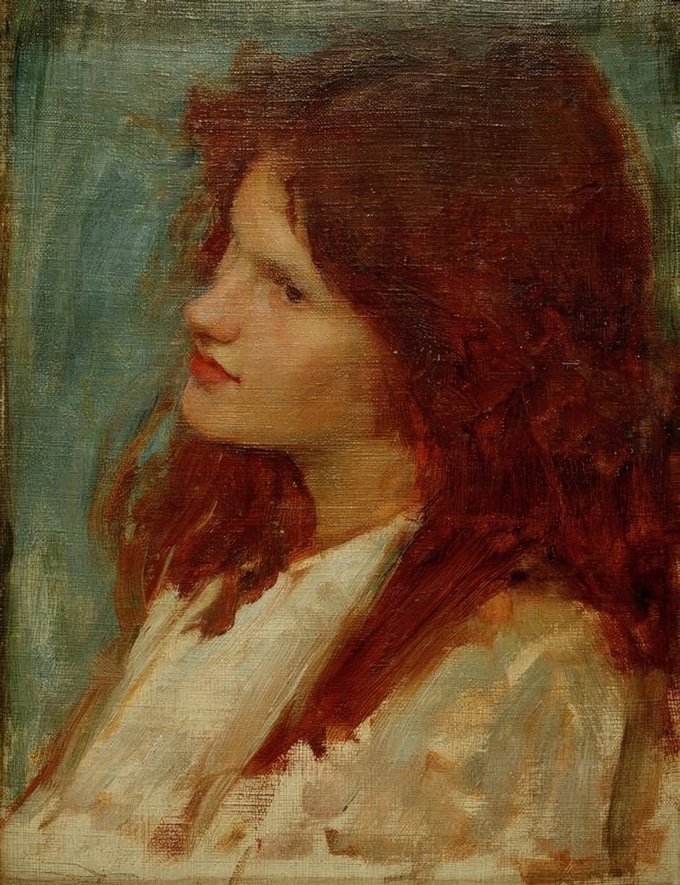 Bir Kızın Başı by John William Waterhouse