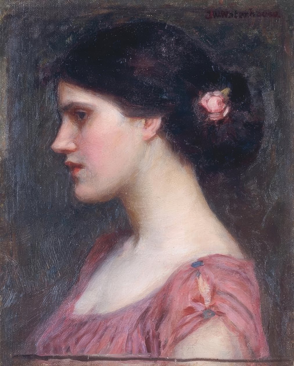 Bir Kızın Portresi by John William Waterhouse