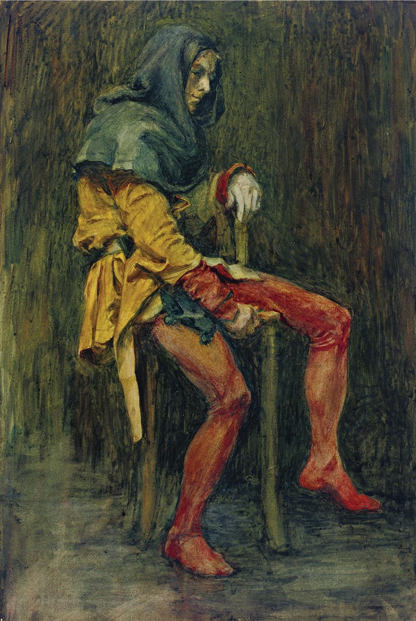 mihenk taşı, Soytarı by John William Waterhouse