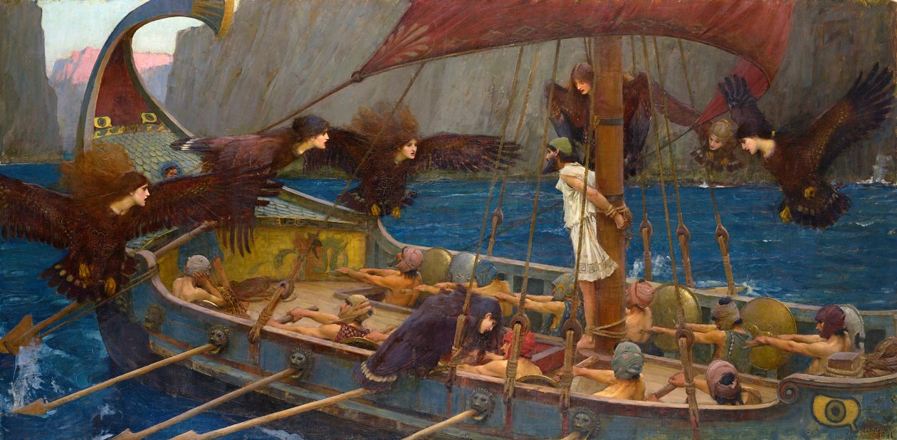Ulysses ve Sirenler by John William Waterhouse