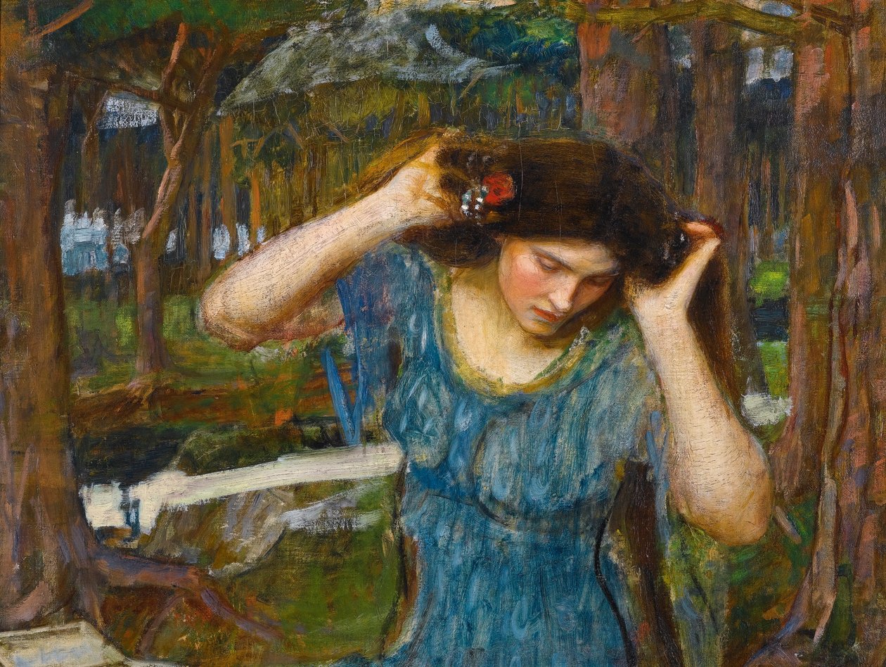 Vain Lamorna, Lamia İçin Bir Araştırma by John William Waterhouse