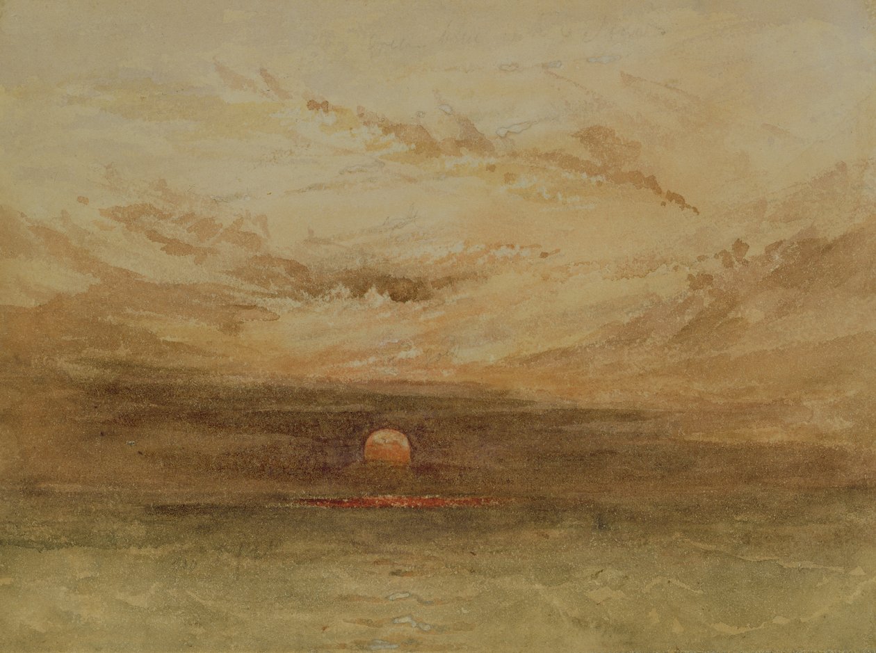 Bir Gün Batımının Baltık Manzarası by John Wilson Carmichael