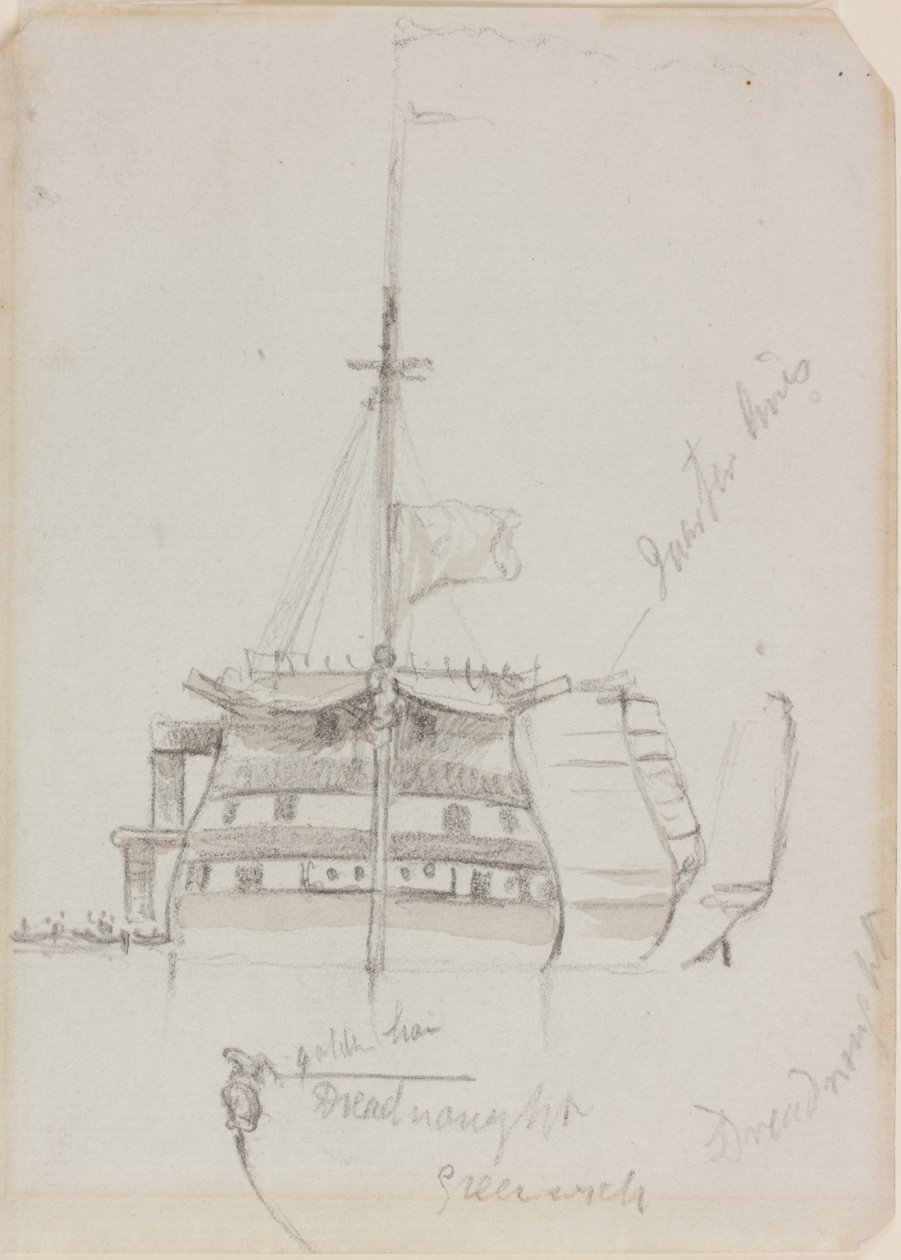Korkusuz (mürekkep (kahverengi) ve kağıt üzerinde kurşun kalem) by John Wilson Carmichael