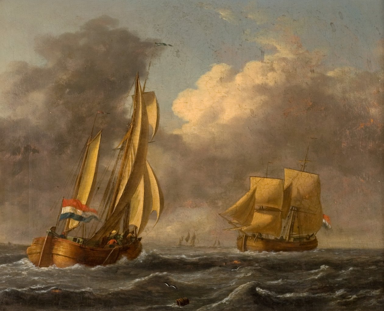 Kıyılarda Hollanda Galliotları by John Wilson Carmichael
