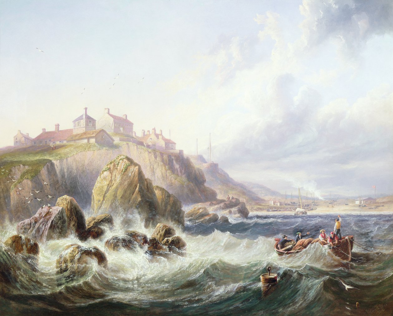 İskoçya açıklarında balıkçı tekneleri by John Wilson Carmichael