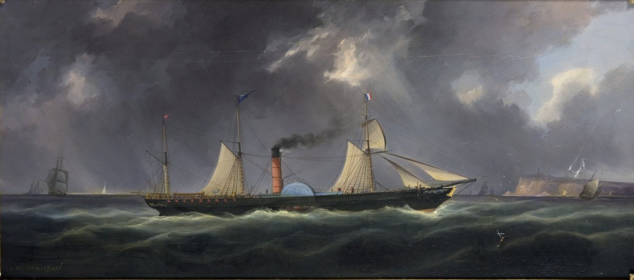 Leith ve Newcastle Paketi (yelkenli gemi) by John Wilson Carmichael