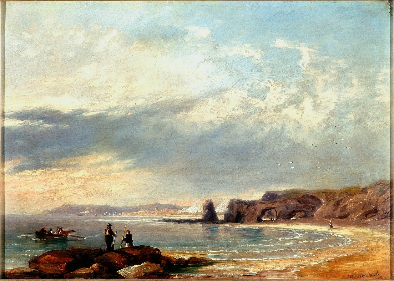 Marsden Kayalıkları, Sunderland, 1847 by John Wilson Carmichael