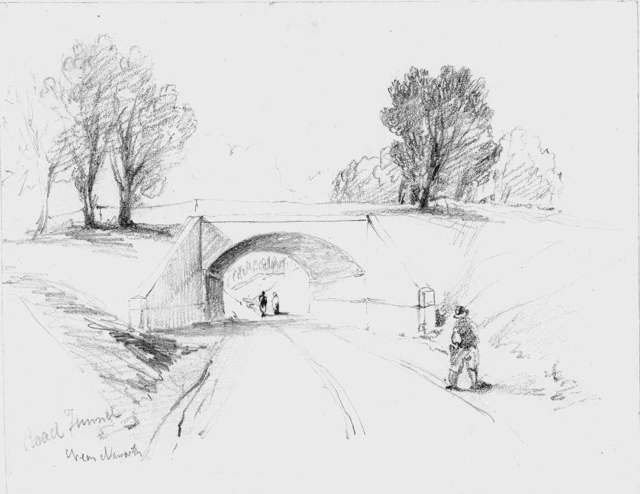 Naworth Yakınlarındaki Yol Tüneli, 1836 by John Wilson Carmichael