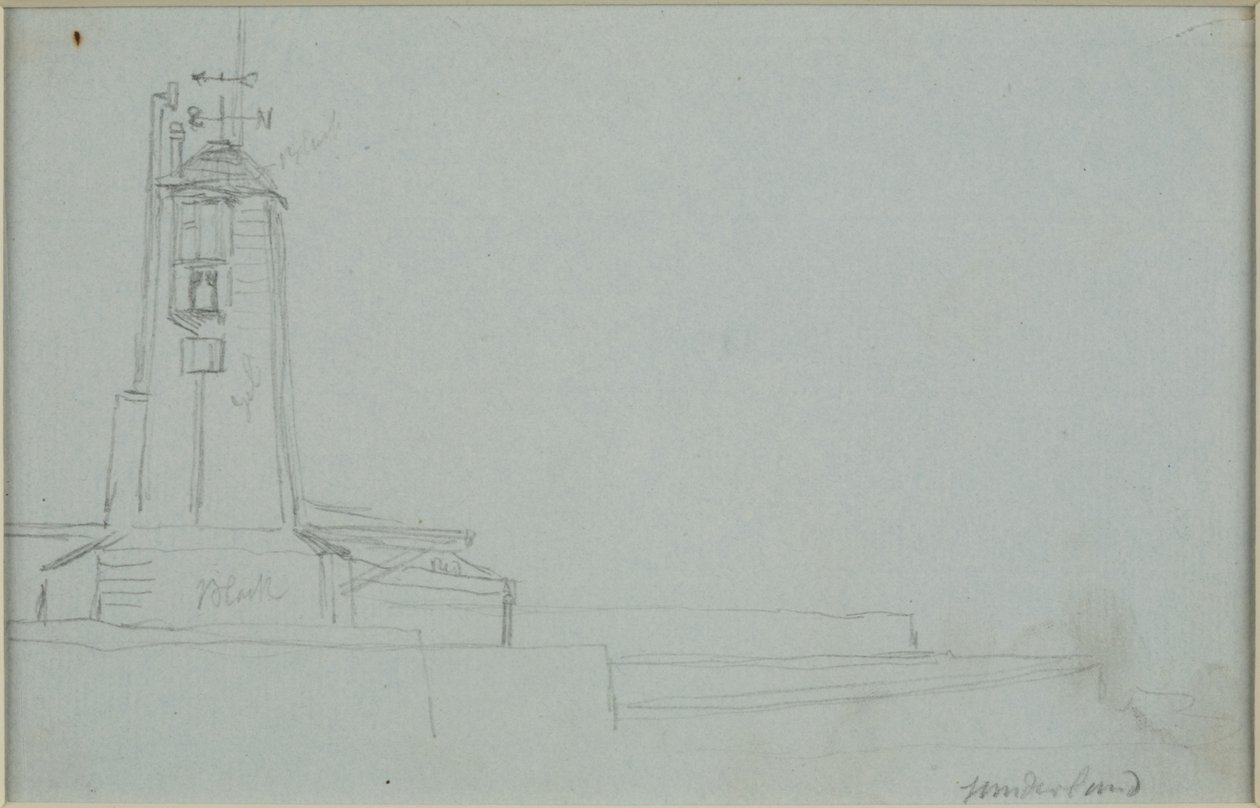 Sunderland (kağıt üzerine kurşun kalem (gri)) by John Wilson Carmichael