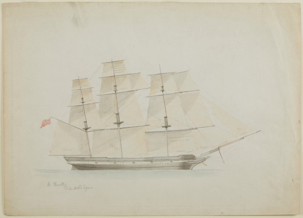 Dorothy (kağıt üzerine kalem ve sulu boya) by John Wilson Carmichael