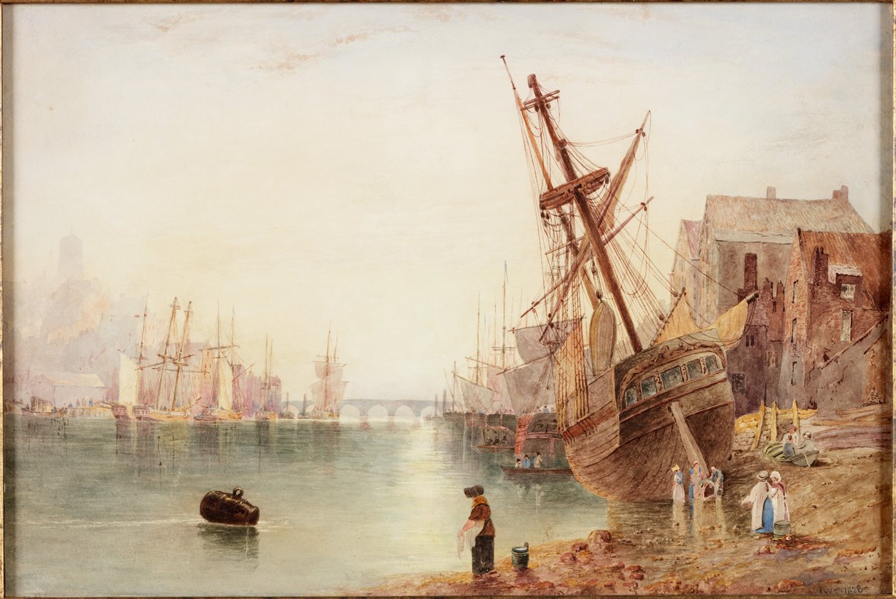 Tyne 1828 (kağıt üzerine sulu boya) by John Wilson Carmichael