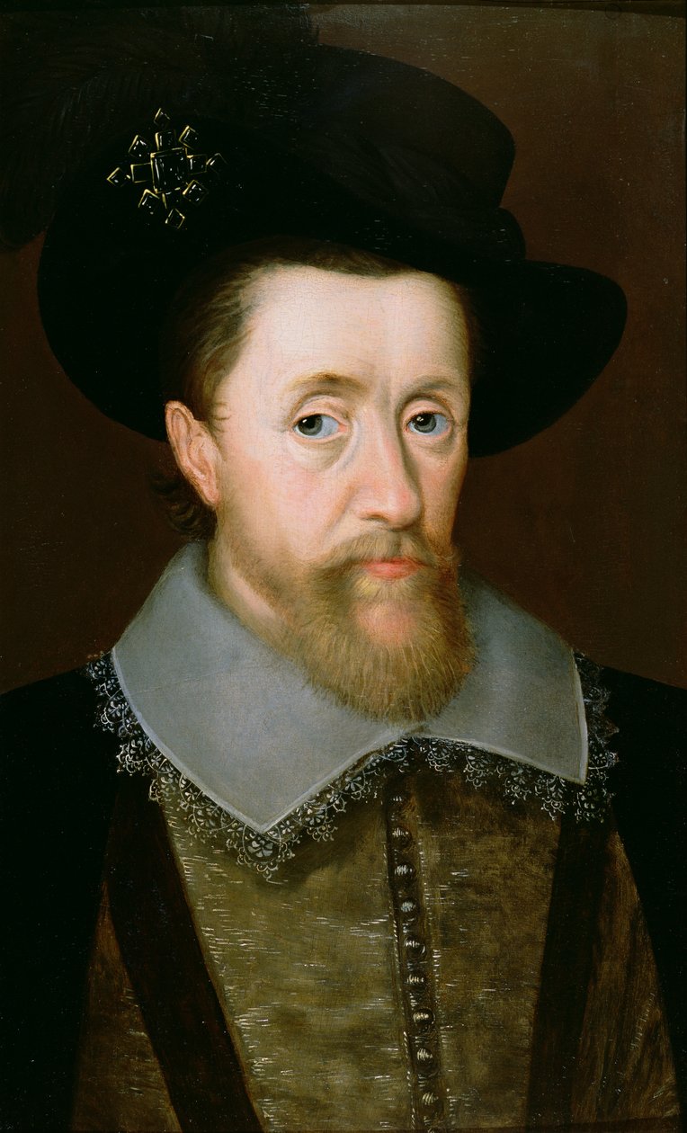 İskoçya Kralı VI. James ve İngiltere Kralı I. James (1566-1625) by John de Critz