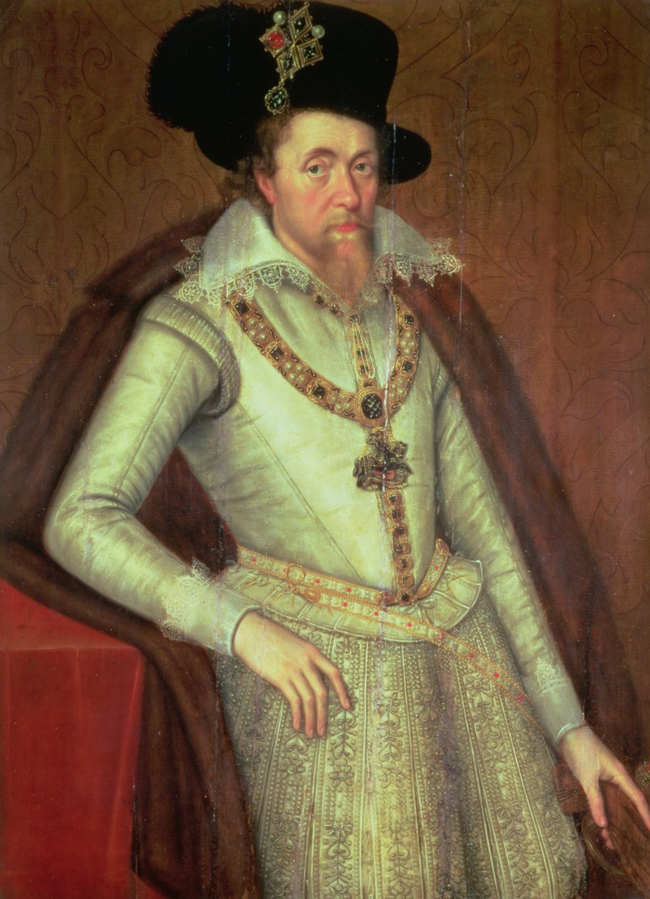 James I (1603-25) ve İskoçya VI (1567-1625) by John de, the Younger Critz