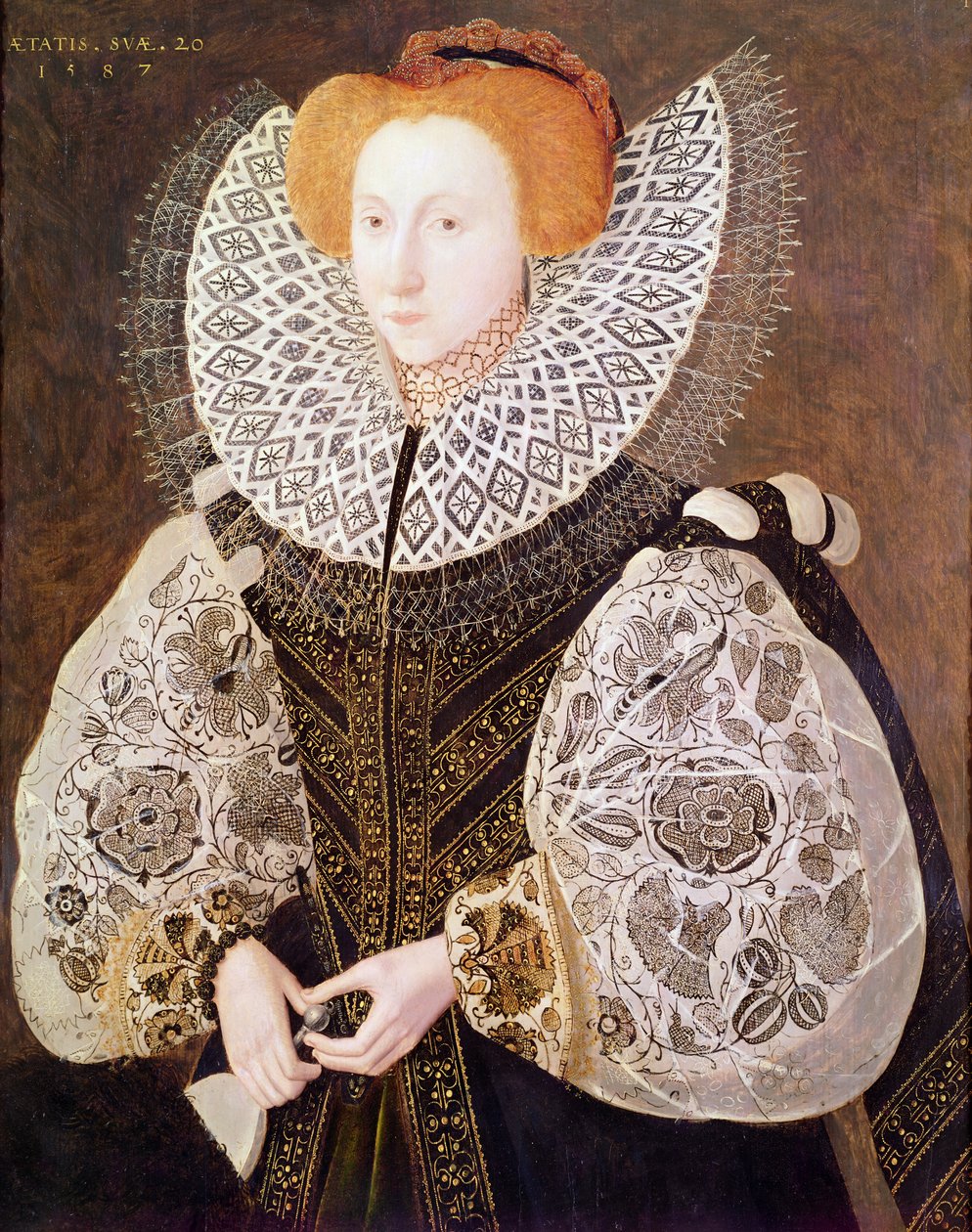 Bilinmeyen Kız, 20 yaşında, 1587 by John Bettes the Younger