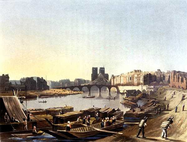 Notre Dame, Daniel Havell (1785-1826) tarafından oyulmuş 